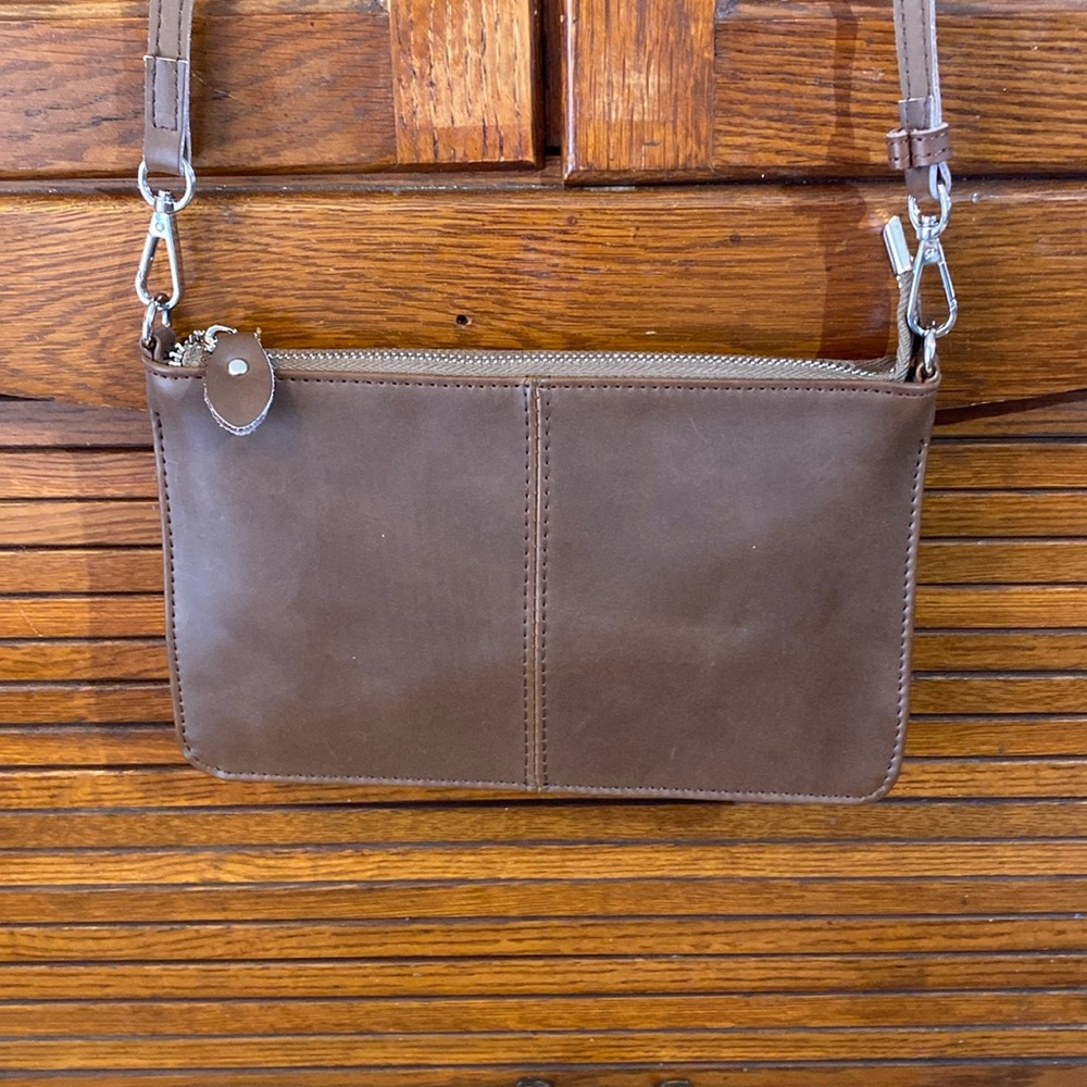 Brown Leather Crossbody Bag